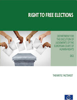 , Nouvelle fiche thématique sur le droit à des élections libres