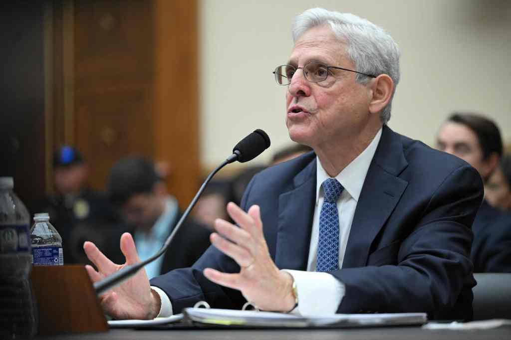 US Attorney General Merrick Garland testifies during a hearing of the House Committee on the Judiciary oversight of the US Department of Justice, on Capitol Hill in Washington, DC, September 20, 2023.